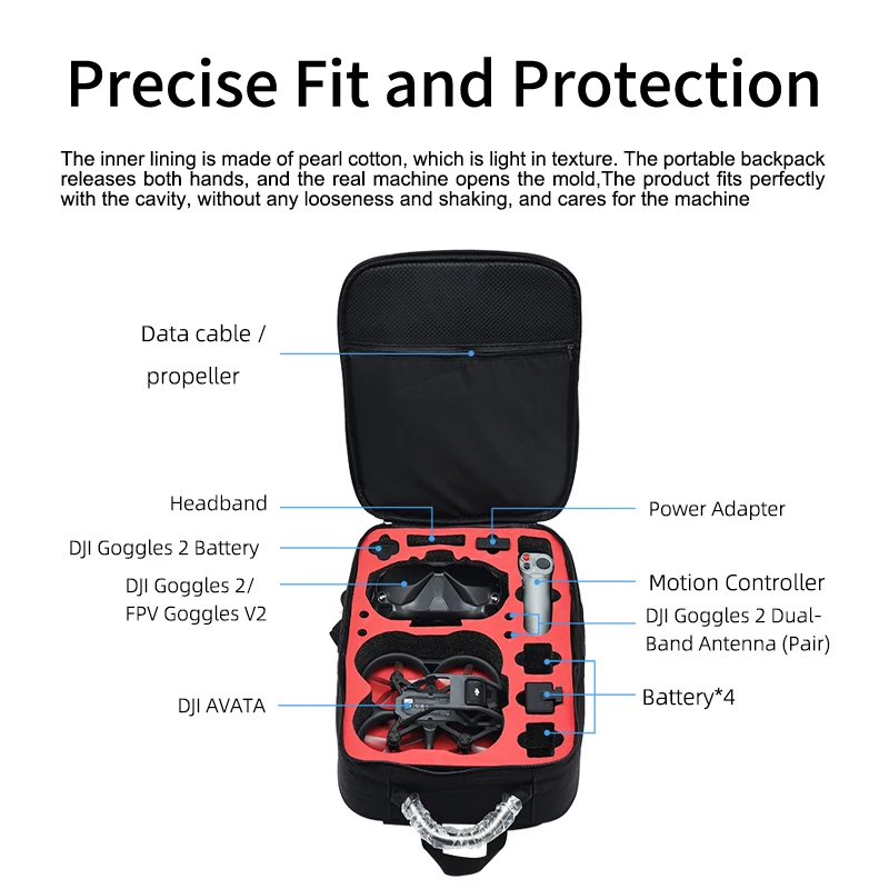 Portable Case Backpack Nylon W - đánh giá và giá Drone Battery Bag