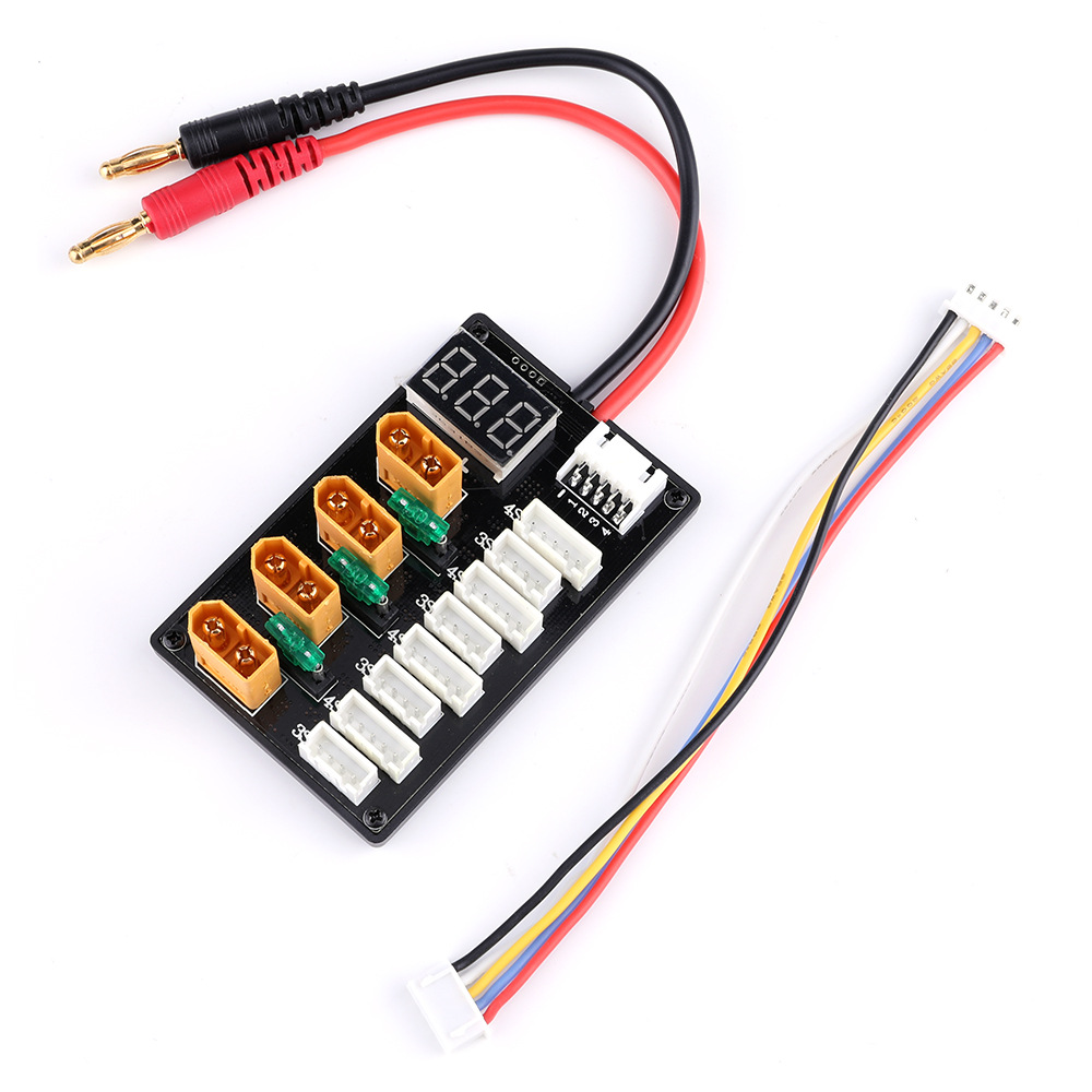 XT60 Cắm 3S 4S Lipo Pin Song S - đánh giá và giá Drone Battery Parallel Board
