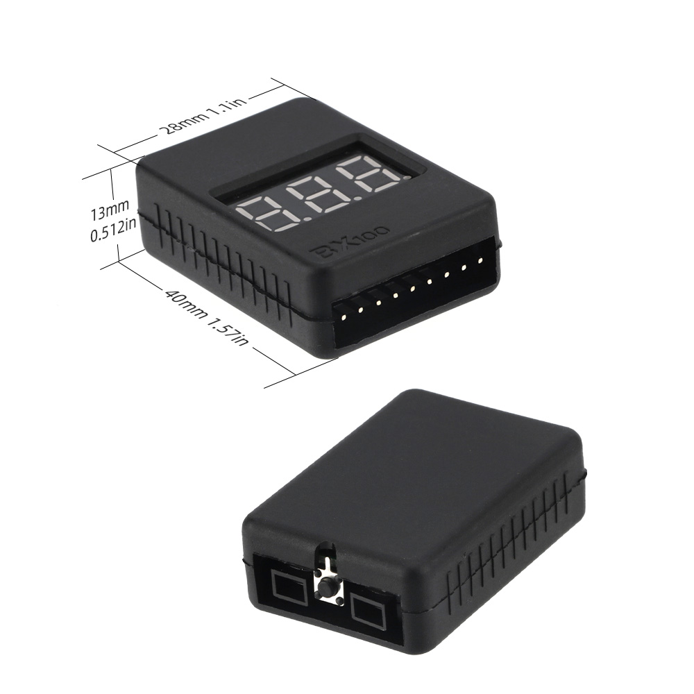 BX100 1-8S Lipo Battery Voltag - đánh giá và giá Drone Battery Voltage Checker