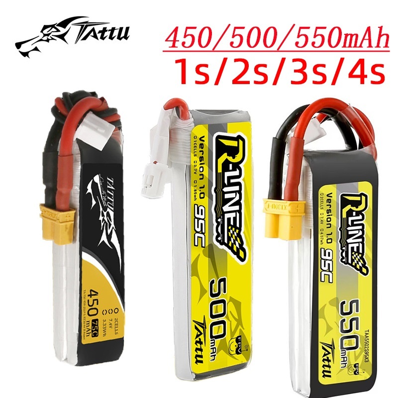 3Pcs NEW TATTU 450/500/550mAh  - đánh giá và giá Drone Battery 3S