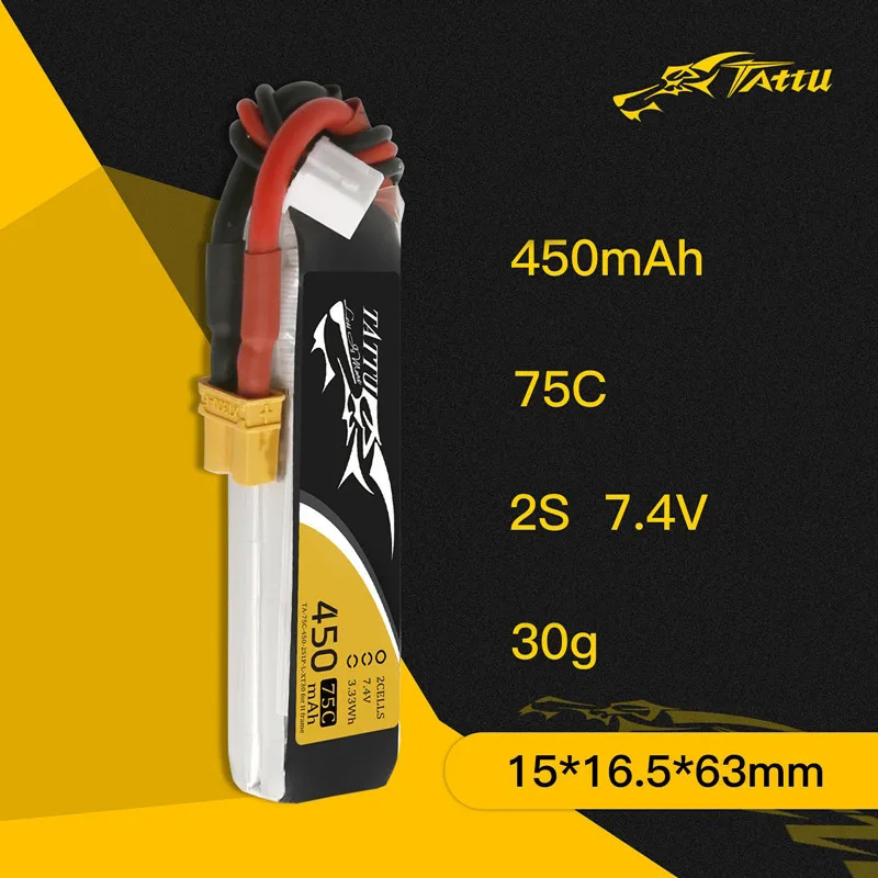 3Pcs NEW TATTU 450/500/550mAh  - đánh giá và giá Drone Battery 3S