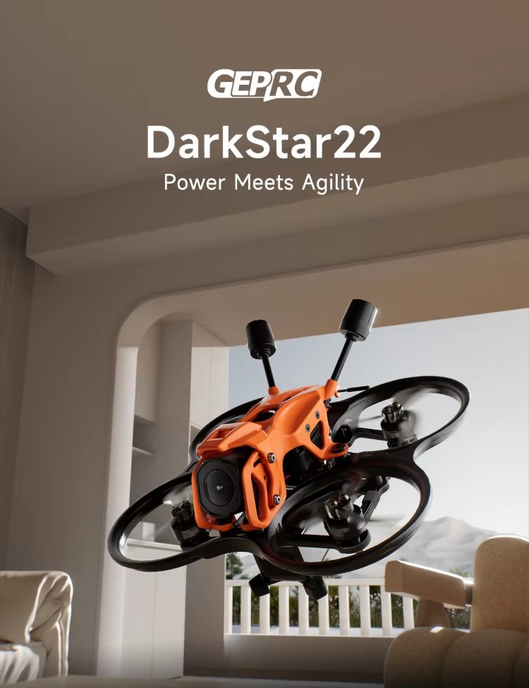 New GEPRC DarkStar22 O4 Pro HD - đánh giá và giá Drone Battery 4S